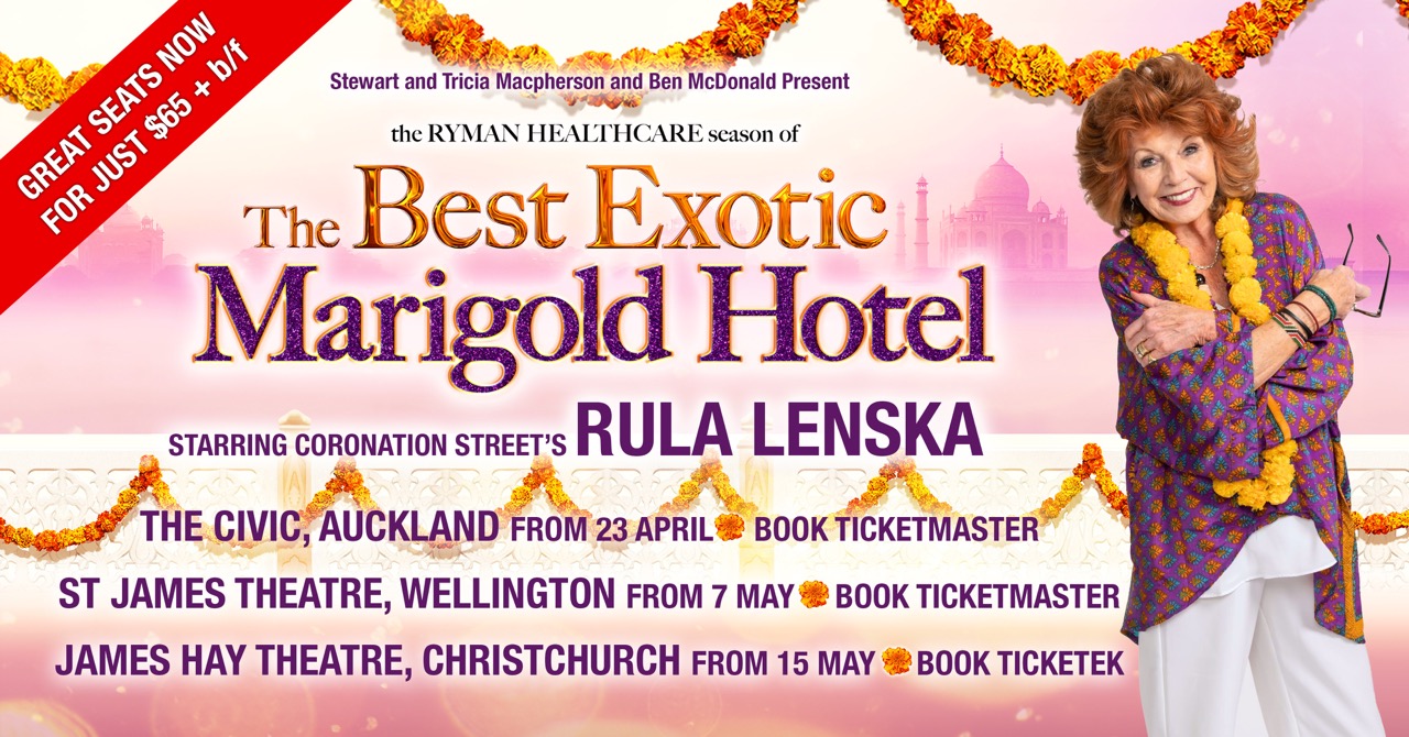Best Exotic Marigold Hotel poster with show dates. 